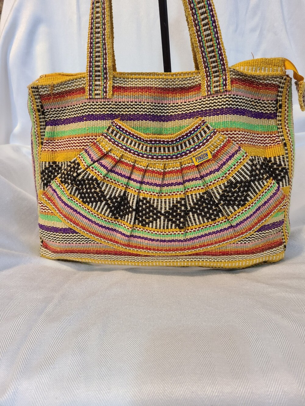 Artesanias Mr. Pinzon Multicolor Stripe Tote Bag